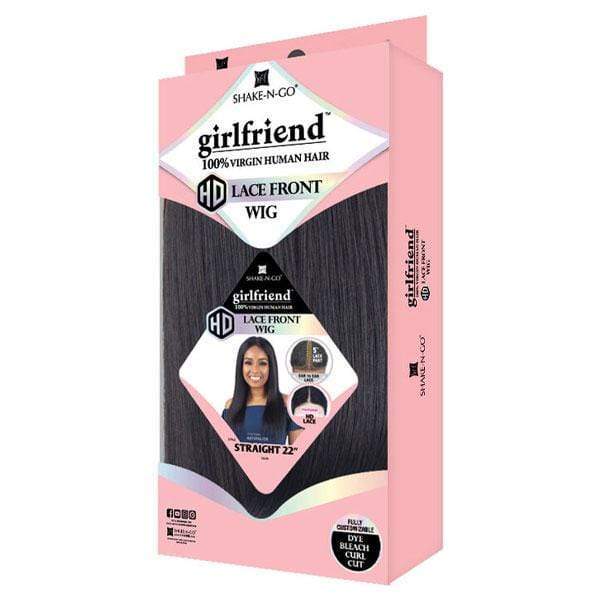 Shake N Go Girlfriend 100% Virgin Human Hair Lace Frontal Wig - STRAIGHT 18-22" - Image 5