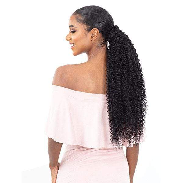 Shake-N-Go Milky Wavy Organique Mastermix Synthetic Pony Pro Ponytail - BOHEMIAN CURL 32" - Image 2