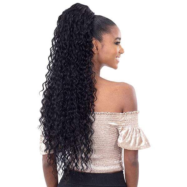 Shake-N-Go Organique Mastermix Synthetic Pony Pro Ponytail - BEACH CURL 28" - Image 2