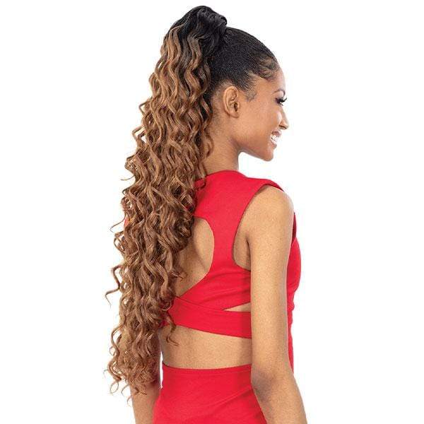 Shake-N-Go Organique Mastermix Synthetic Pony Pro Ponytail - DEEP WAVE 28" - Image 2