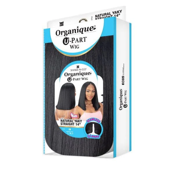 Shake N Go Organique U-Part Wig - NATURAL YAKY STRAIGHT 14" - Clearance - Image 3