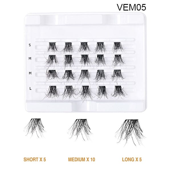 VLUXE BY IENVY Extended Real Mink Cluster Lashes - (C) - Image 10