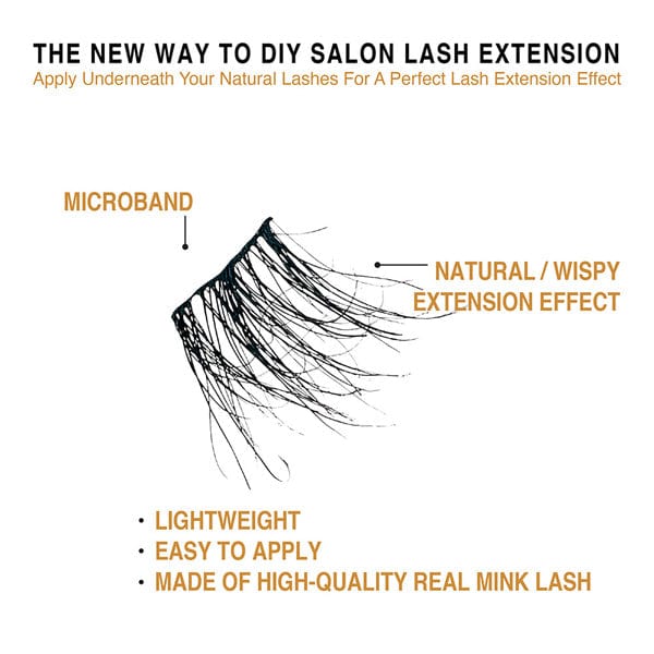 VLUXE BY IENVY Extended Real Mink Cluster Lashes - (C) - Image 2