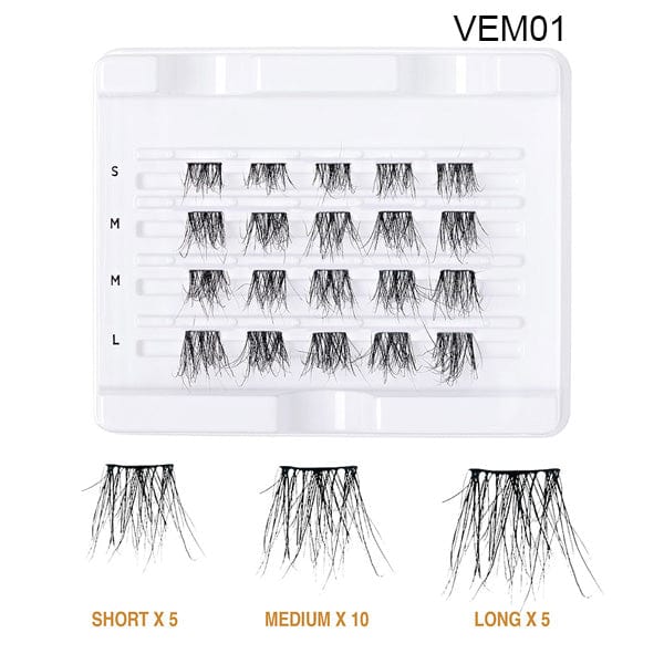 VLUXE BY IENVY Extended Real Mink Cluster Lashes - (C) - Image 7