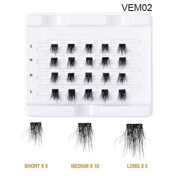 VLUXE BY IENVY Extended Real Mink Cluster Lashes - (C) - Image 8
