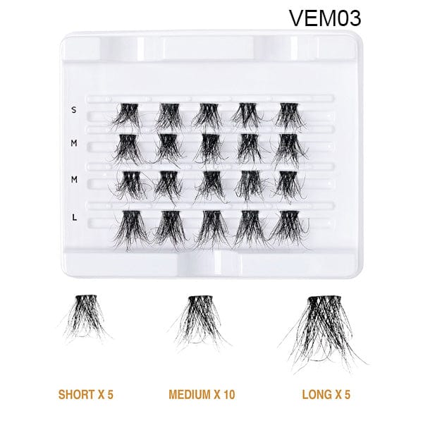 VLUXE BY IENVY Extended Real Mink Cluster Lashes - (C) - Image 9