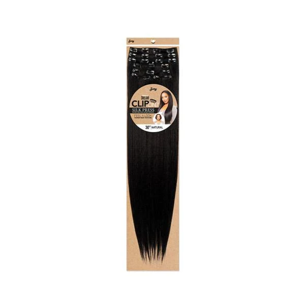 Zury Sis Silk Pressed Human Hair Texture Clip On 7 - ND CLIP NATURAL YAKI 24″ & 30″ - Image 2