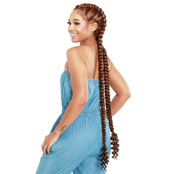 Zury Sis Braided Twintail Synthetic Lace Front Wig - LF DD EXL LEMONA - Image 2