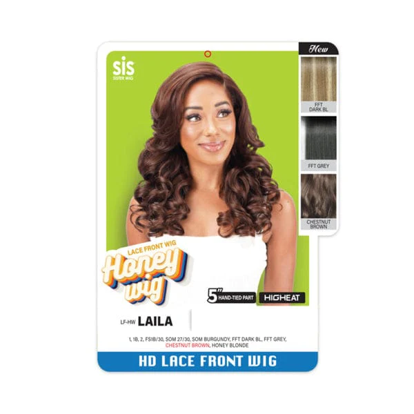 Zury Sis Honey Wig Synthetic HD Lace Front Wig - LF HW LAILA - Image 3