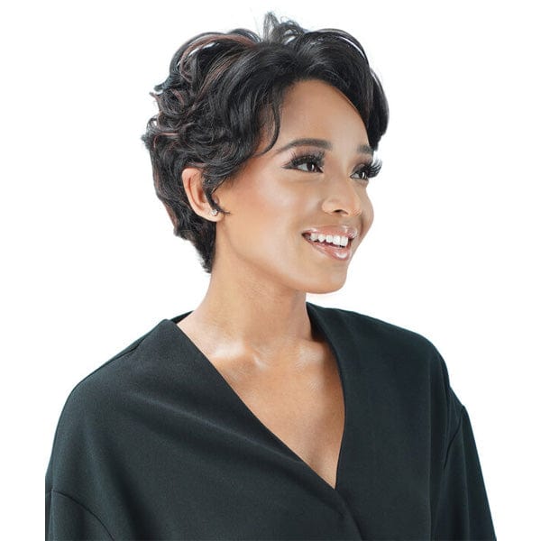 Zury Sis Human Hair Blend Natural Mix Hand-Tied Lace Front Wig - PM LF LUCY - Image 2