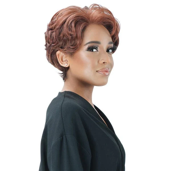 Zury Sis Human Hair Blend Natural Mix Hand-Tied Lace Front Wig - PM LF LUCY - Image 3