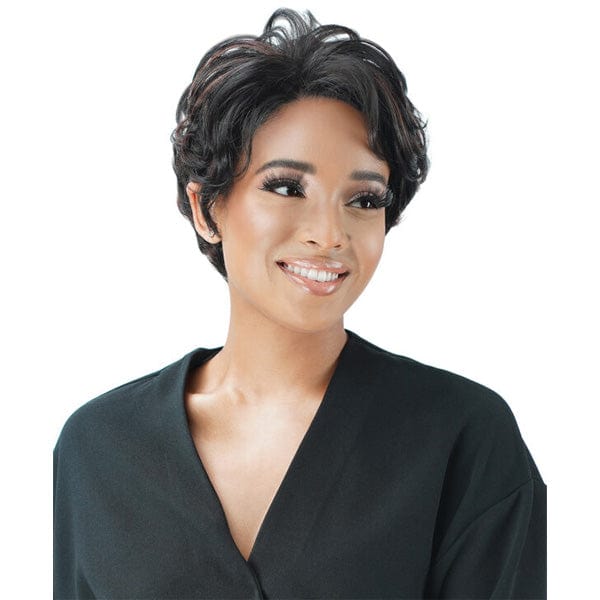 Zury Sis Human Hair Blend Natural Mix Hand-Tied Lace Front Wig - PM LF LUCY - Image 5