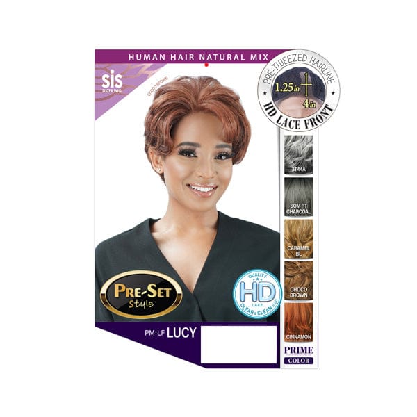 Zury Sis Human Hair Blend Natural Mix Hand-Tied Lace Front Wig - PM LF LUCY - Image 7