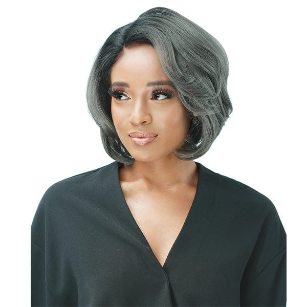 Zury Sis Human Hair Blend Natural Mix Hand-Tied Lace Front Wig - PM LF MARTHA - Image 2