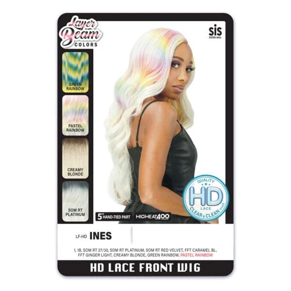 Zury Sis Layer Beam Colors Synthetic HD Lace Front Wig - INES - Image 3
