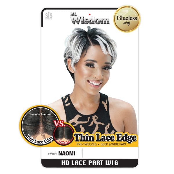 Zury Sis Ms. Wisdom Synthetic HD Lace Part Full Wig - FW PART NAOMI - Image 4