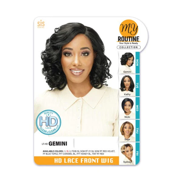 Zury Sis My Routine Synthetic HD Lace Front Wig - LF HD GEMINI - Image 3