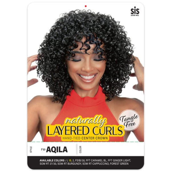 Zury Sis Naturally Layered Curls Synthetic Hair Wig - FW AQILA - Image 3