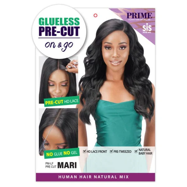 Zury Sis Prime Glueless Human Hair Blend Pre-Cut HD Lace Front Wig - MARI - Image 3