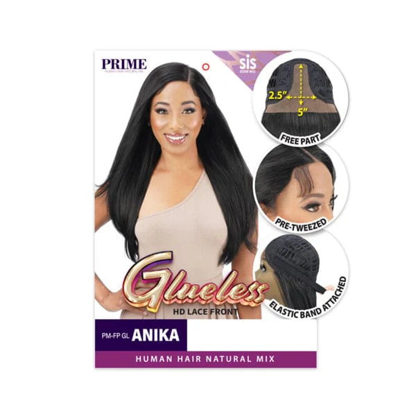 Zury Sis Prime Human Hair Blend Lace Front Wig - PM FP GL ANIKA - Image 3