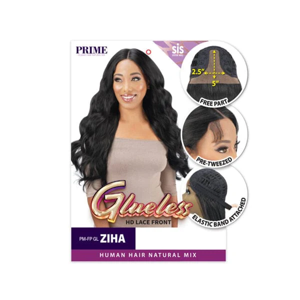 Zury Sis Prime Human Hair Blend Lace Front Wig - PM FP GL ZIHA - Image 4