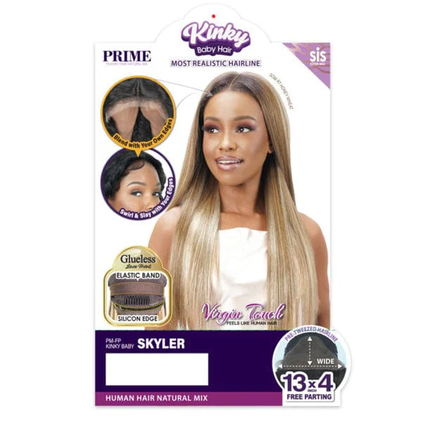 Zury Sis Prime Human Hair Blend Lace Front Wig - PM FP KINKY BABY SKYLER - Image 3