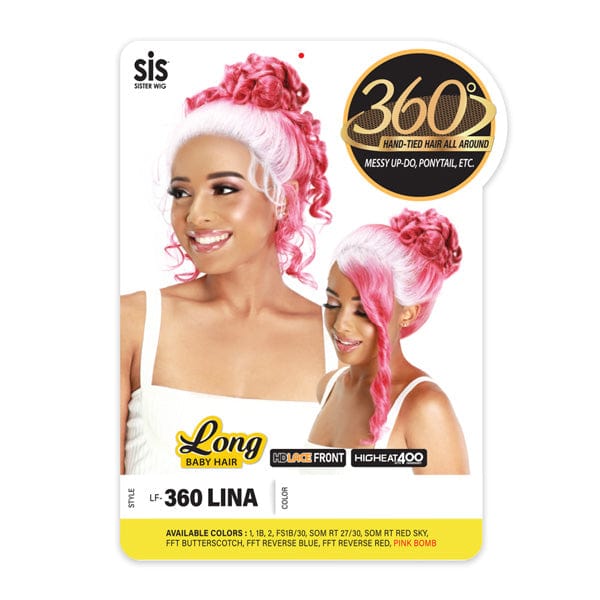 Zury Sis Synthetic 360 HD Lace Frontal Wig - LF 360 LINA - Image 4
