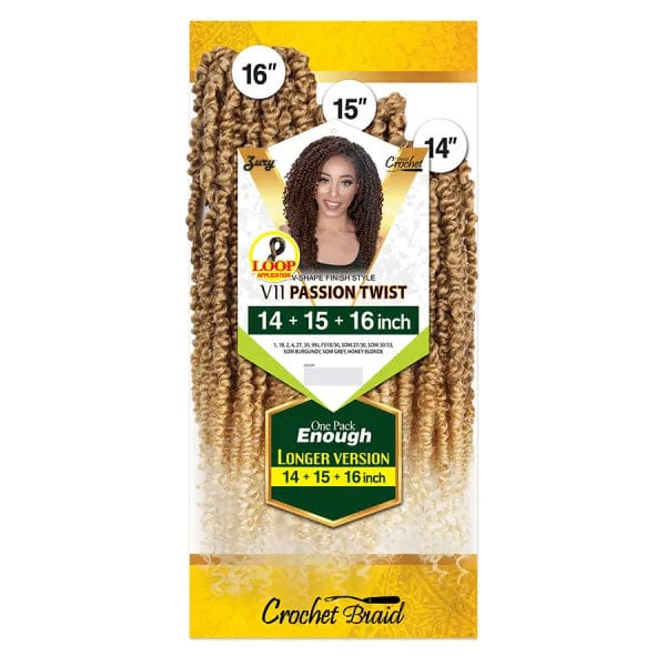 Zury Sis Synthetic Crochet Braid - V11 PASSION TWIST 14/15/16 - Image 3