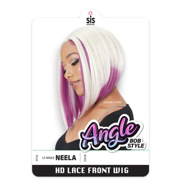 Zury Sis Synthetic Hair Angel Bob Style HD Lace Front Wig - NEELA - Image 4