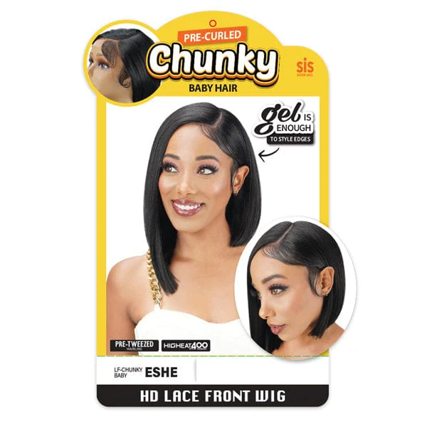 Zury Sis Synthetic Hair Chunky HD Lace Front Wig - ESHE - Image 4