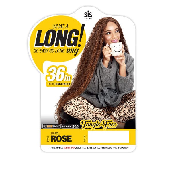 Zury Sis Synthetic Hair HD Lace Front Wig - LF EXL ROSE - Image 4