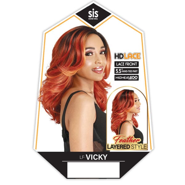 Zury Sis Synthetic Hair HD Lace Front Wig - LF VICKY - Image 4
