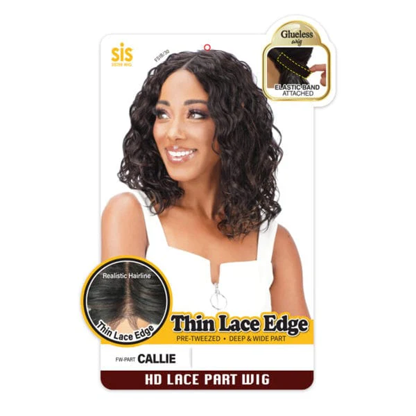 Zury Sis Synthetic Thin Lace Edge Glueless HD Lace Part Wig - CALLIE - Image 3