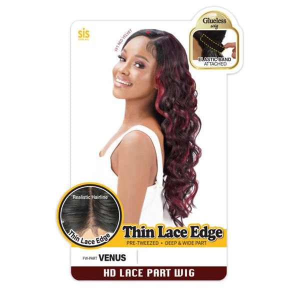 Zury Sis Synthetic Thin Lace Edge Glueless HD Lace Part Wig - VENUS - Image 3