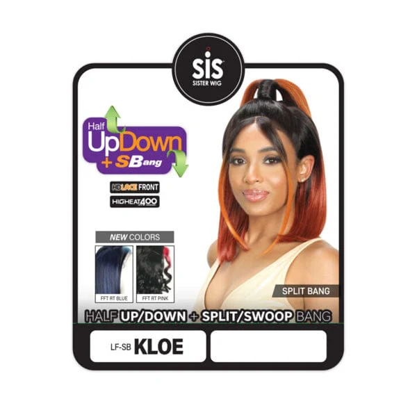 Zury Synthetic Half Up Down + SBang Lace Front Wig - LS SB KLOE - Image 3
