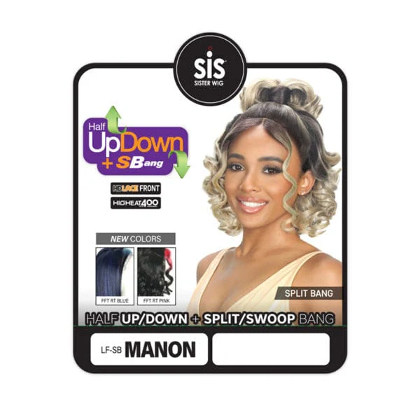 Zury Synthetic Half Up Down + SBang Lace Front Wig - LS SB MANON - Image 3